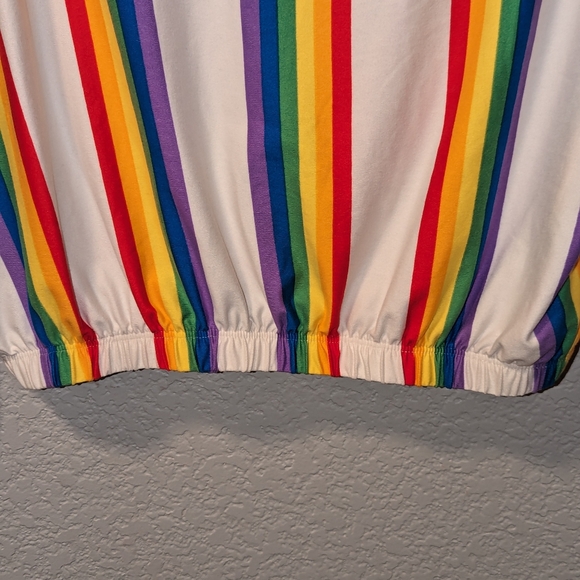 Marci Rainbow Stripe Top size Large - Picture 7 of 15